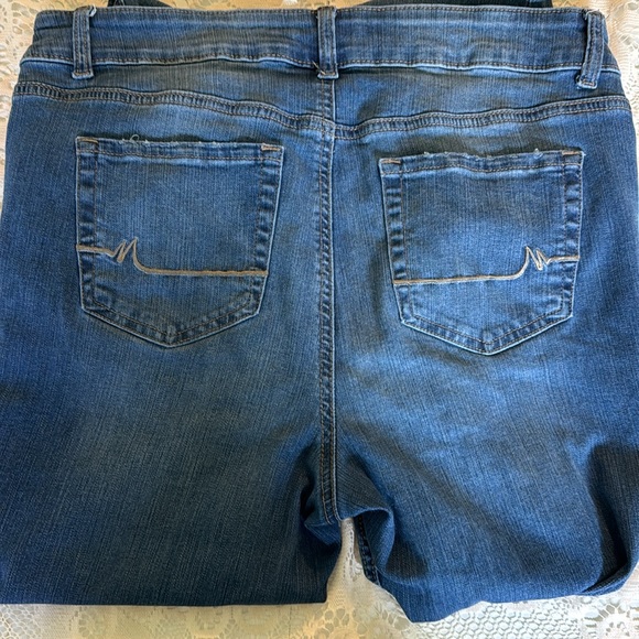 Women’s M jeans by Maurice midrise 12 long strt leg washed Denim used condition - Picture 5 of 5